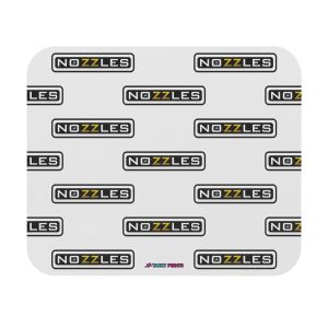 NOZZLES Mouse Pad | White