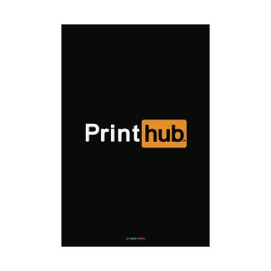 PrintHub Logo Art Print | Black