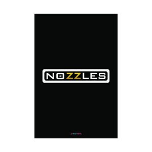 NOZZLES Logo Art Print | Black