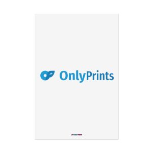 OnlyPrints Logo Art Print | White