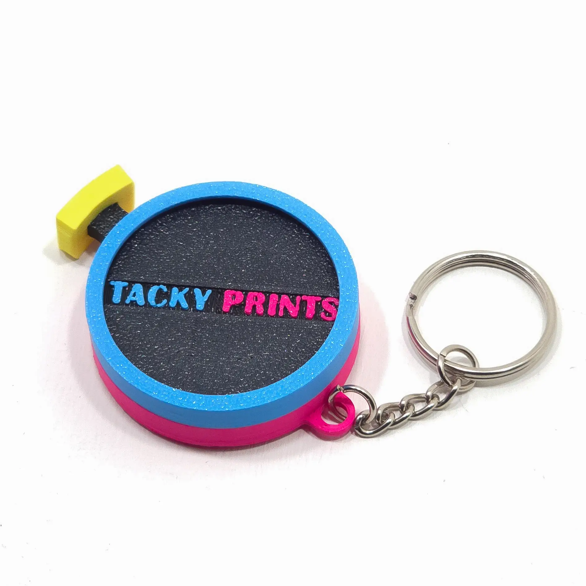 Spinner "Press & Spin" Fidget Keychain | Tacky Prints
