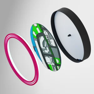 4 - Display Overlay and Top Trim Diagram