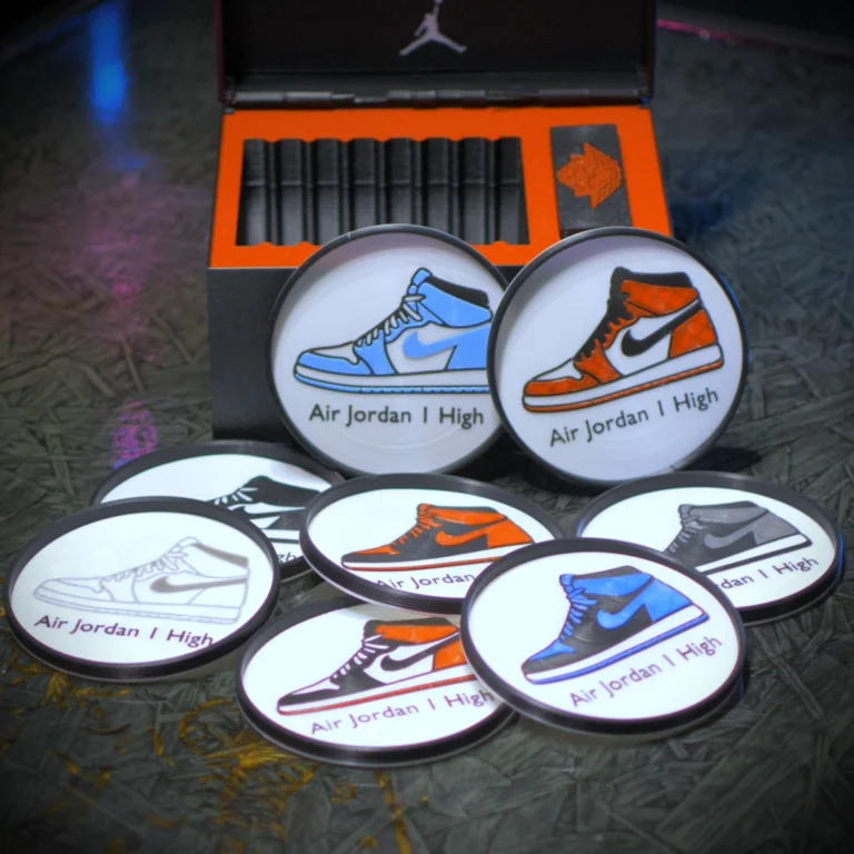 AJ1 Retro Sneaker Box Coasters