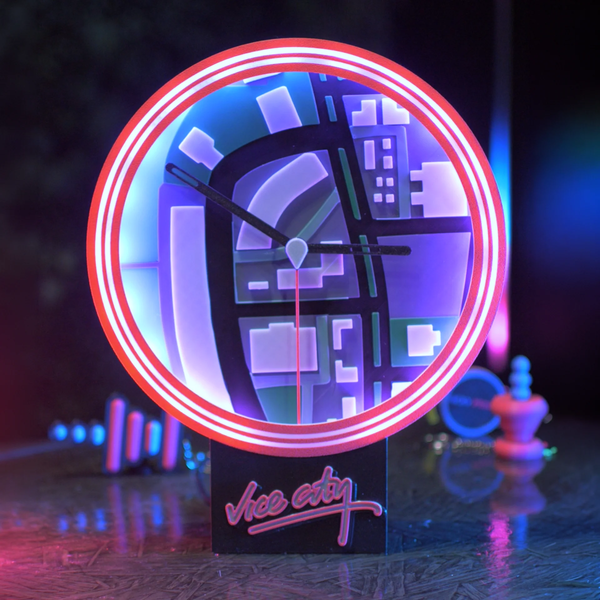 GTA Vice City LED Clock Without Waypoint Icons GTA Vice City LED Clock Without Waypoint Icons