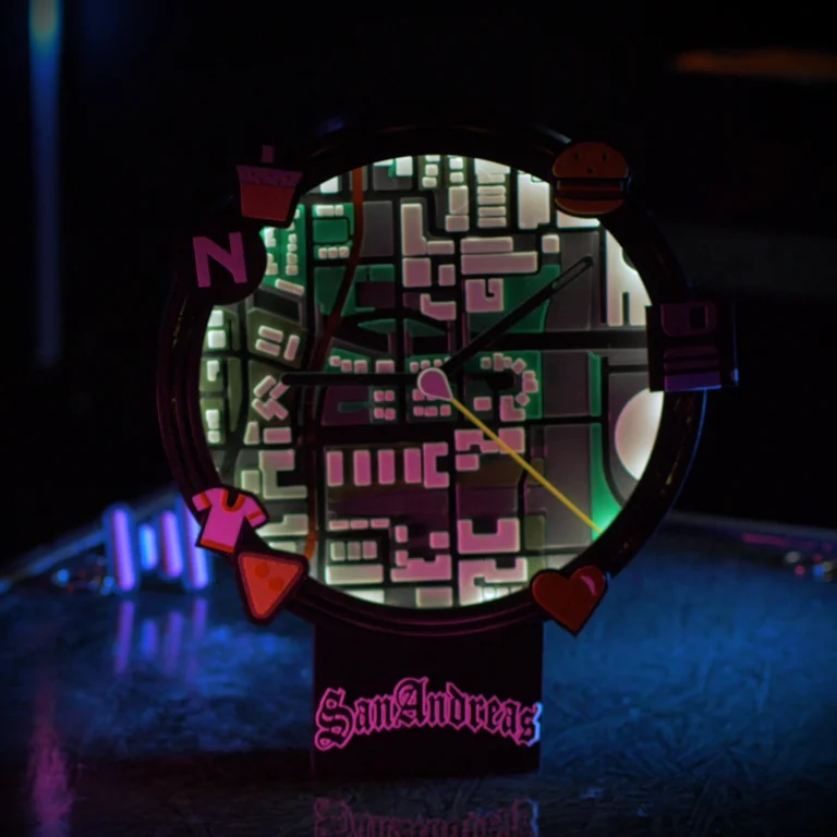 GTA: San Andreas Radar LED Clock | Custom HUD Display GTA: San Andreas Radar LED Clock | Custom HUD Display