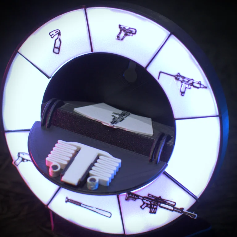 3D Print Files for GTA Weapon Wheel Lamp | HUD Light STL