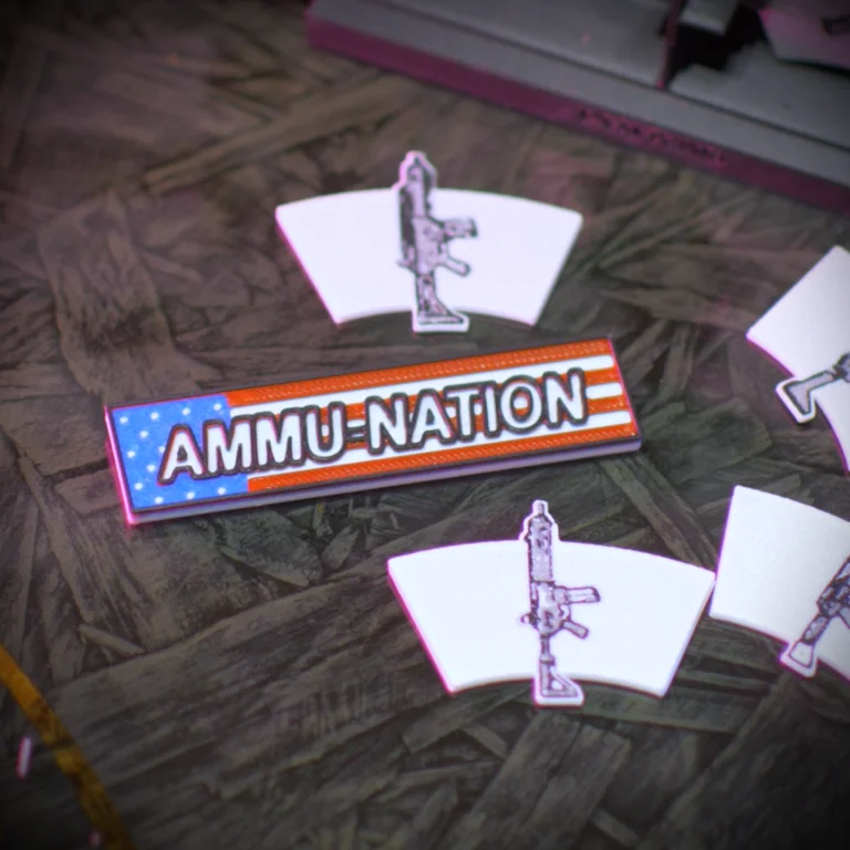 3D Print Files for GTA Weapon Wheel Panels Organizer Rack