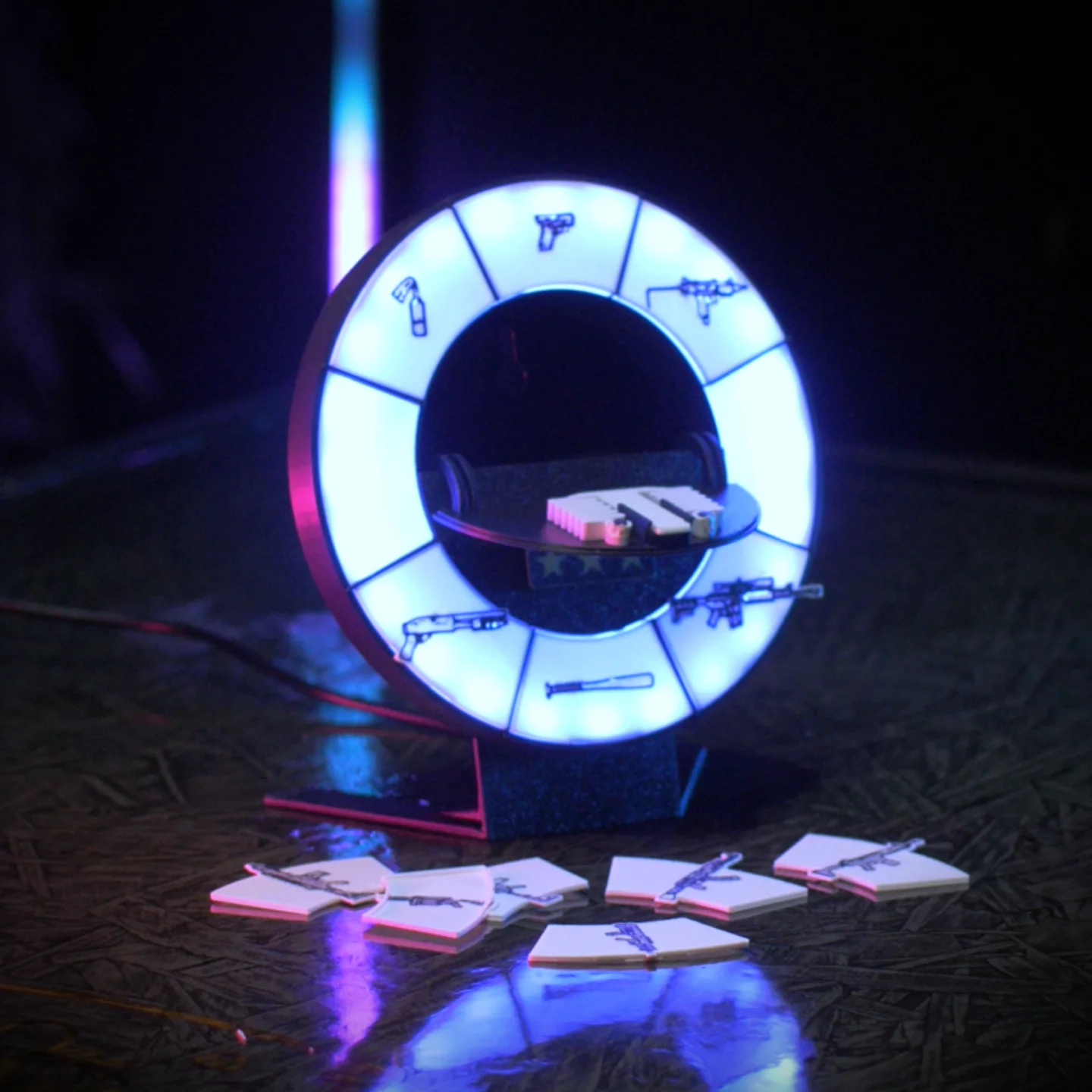 3D Print Files for GTA Weapon Wheel Lamp | HUD Light STL